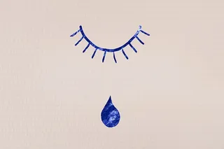 哭泣概念-抽象图片