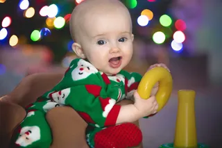 美国, 李海, 快乐, 乐趣, 兴奋, 坐, 圣诞节, 圣诞彩灯