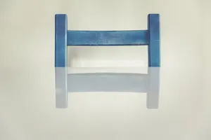 蓝色木质H形构件