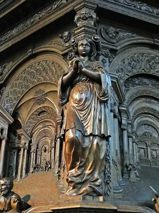 nieuwe kerk，阿姆斯特丹，讲坛，雕塑，人物，艺术品，历史，装饰