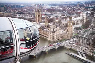 英国，伦敦，伦敦眼，悬挂，城市，交通，英国，户外