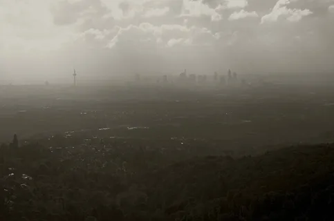 法兰克福，城市，天际线，景观，摩天大楼，建筑，摩天大厦，主要