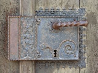 城堡, 螺栓, 关闭, 门, 被阻止, 安全, 门锁