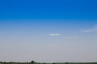 滑翔机，飞行，航空，天空，翅膀，飞行，旅行，dom