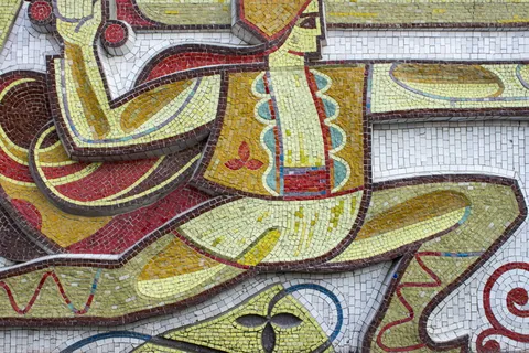 镶嵌, 艺术, 瓦, 弯曲, 德涅斯特河沿岸, 地毯, fatfrumos, sovieartefacts