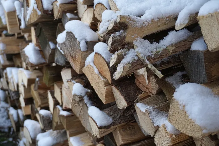 木材，雪，冬天，自然，原木，沉淀木材，holzstapel，雪地