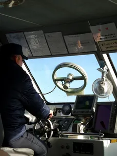 船，驾驶员，渡船，售票员，一人，真人，控制，控制面板