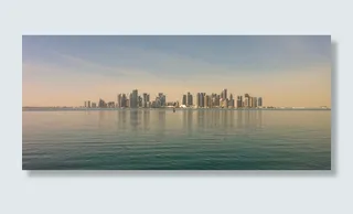 身体、水、多哈、卡塔尔、城市、景观、建筑、城市景观