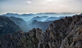 风景，山脉，自然，天空，冒险，阿尔卑斯山，神奇，美丽