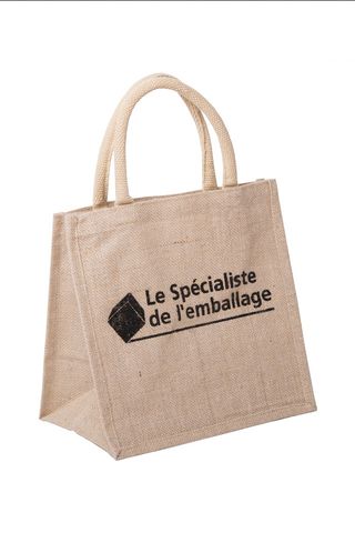 天然黄麻、粗麻布、cabas、白色背景、裁剪、袋子、防护、安全