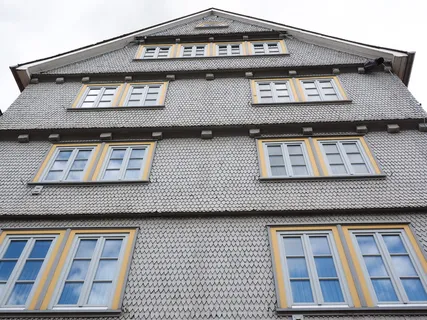 木瓦，立面，覆层，瓦，立面覆层，住宅，度假，窗户