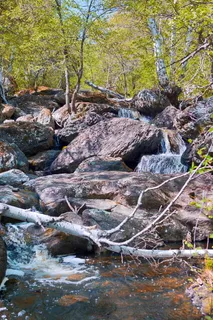 美丽，美丽，小溪，峡谷，瀑布，水流，风景，液体