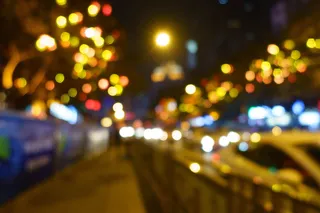 散景摄影, 点亮, 街道, 车辆, 失焦, 夜, 光, 散景