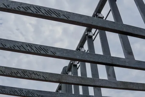 美国洛杉矶，金属，框架，云，建筑，结构，偷窃