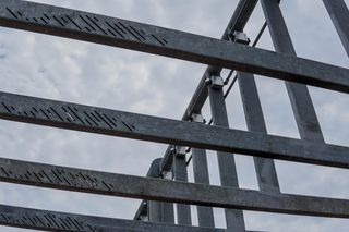 美国洛杉矶，金属，框架，云，建筑，结构，偷窃