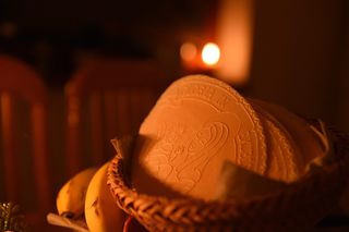 精选、聚焦照片、白色、纸张、篮子、丰盛晚餐、圣诞节、退货