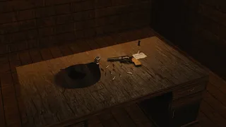 枪，子弹，武器，牛仔，弹药，手枪，木材，室内