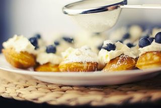 蓝莓、甜点、松饼、糕点、糖果、食品、新鲜度、甜食