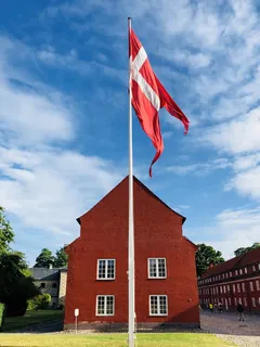 丹麦，københavn，kastellet 13a，丹麦国旗，哥本哈根，建筑外观，建筑，国旗