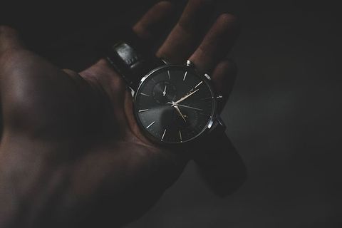 手表，配件，时尚，人，手腕，时间，黑色，优雅