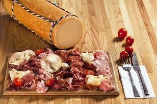 肉菜，盘子，食物，板，餐馆，晚餐，餐，肉