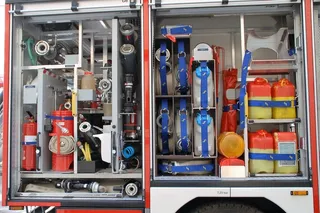 多特蒙德，消防，消防车，删除自动，红色，车辆，转台梯，头部