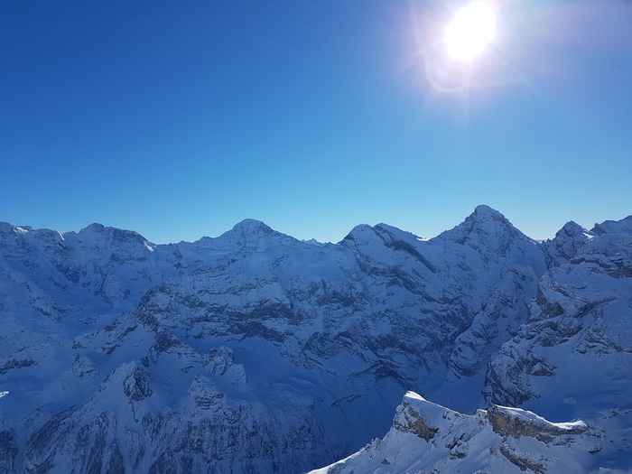 山, 山, 太阳, 雪, 寒冷的温度, 冬天, 天空, 自然之美