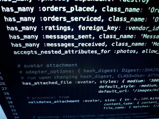 特写、代码、编码、计算机、概念、数据、开发人员、开发人员