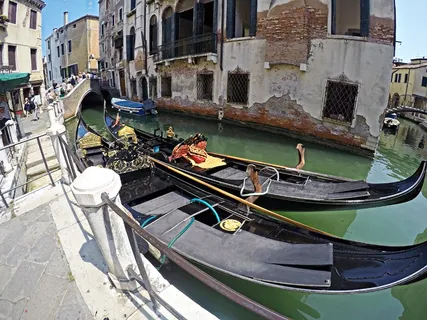 威尼斯，意大利，水，海，河，运河，古老，质朴