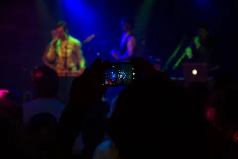 聚会，外出，发生，图片，乐队，音乐，舒适，电话