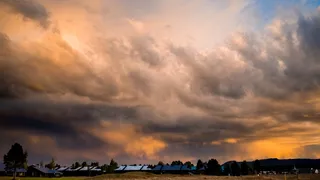 美国，帕戈萨泉，风暴，云，颜色，天空，日出，雷雨