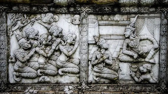 泰国寺庙的壁画艺术 泰国寺庙的壁画艺术