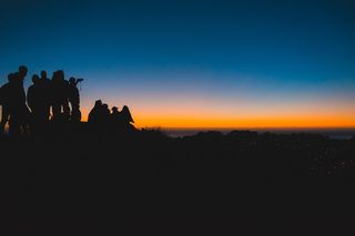 旧金山, 双峰, 美国, 黄金, 剪影, 加利福尼亚州, 城市, 高峰