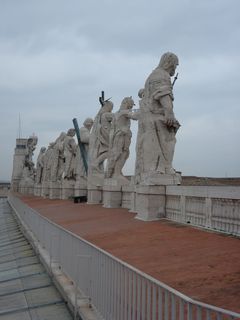 梵蒂冈，大教堂，复兴，梵蒂冈，大教堂，雕像，雕塑，云天，旅游目的地