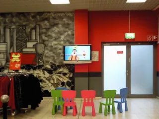 平面, 屏幕电视, 显示, guffy, 儿童座椅, 购物, 座位, 年轻