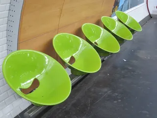 地铁, 座位, 椅子, 绿色, 站, 停止, 城市, 大城市