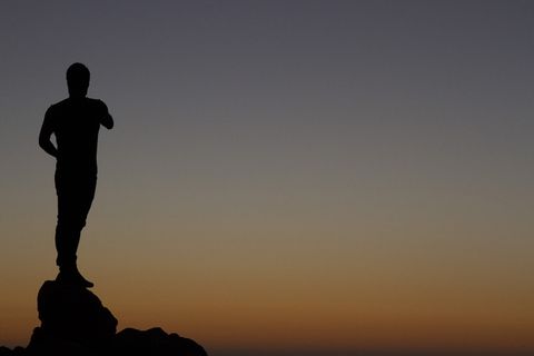 日落,站立,人,人,年轻人,剪影,天空,成人 日落,站立,人,人,年轻人,剪影,天空,成人