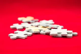 拼图，马赛克，秘密，谜语，神秘，混合物，碎片，纸板