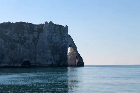 Etretat,突破,岩石,海洋,突破岩石,诺曼底,景观,侧面 Etretat,突破,岩石,海洋,突破岩石,诺曼底,景观,侧面