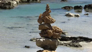 石头，海滩，海，阿伊亚纳帕，夏天，塞浦路斯，自然，岩石物体