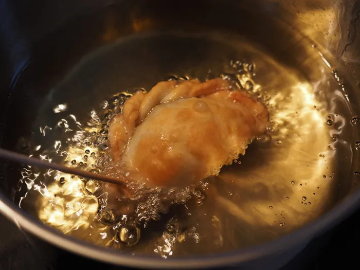 文胸，糕点袋，油，锅，油炸，食品，食用，角膜内