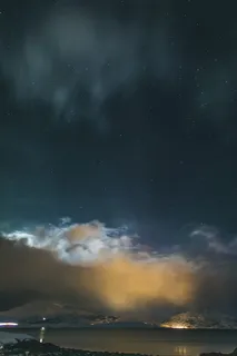 海上灰色多云繁星落日的天空 海上灰色多云繁星落日的天空