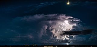 博尼塔温泉，美国，佛罗里达州，风暴，电力，强大，蜘蛛网，斯特罗姆