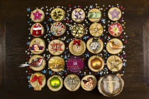 降临节，降临日历，付款，日历，圣诞节，圣诞饰品，装饰，圣诞饰品