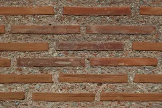 棕色混凝土墙，石头，墙，混凝土，旧，无人，背景，宏