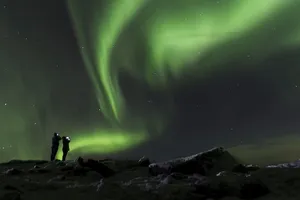 冰岛的北极光之星