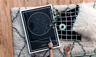 在地毯上拍打图表的照片