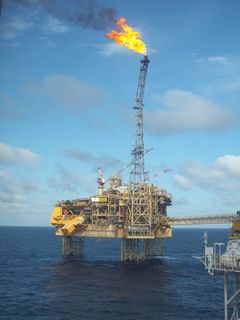 elgin franklin，英国，苏格兰，燃料和发电，火灾，火焰，海上平台，自然