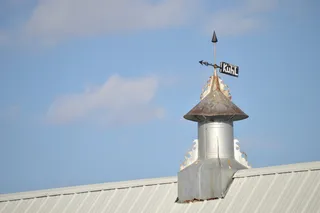 风向标，指针，风，屋顶，方向，标志，变化，向风