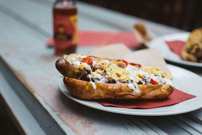 很棒的牛肉热狗